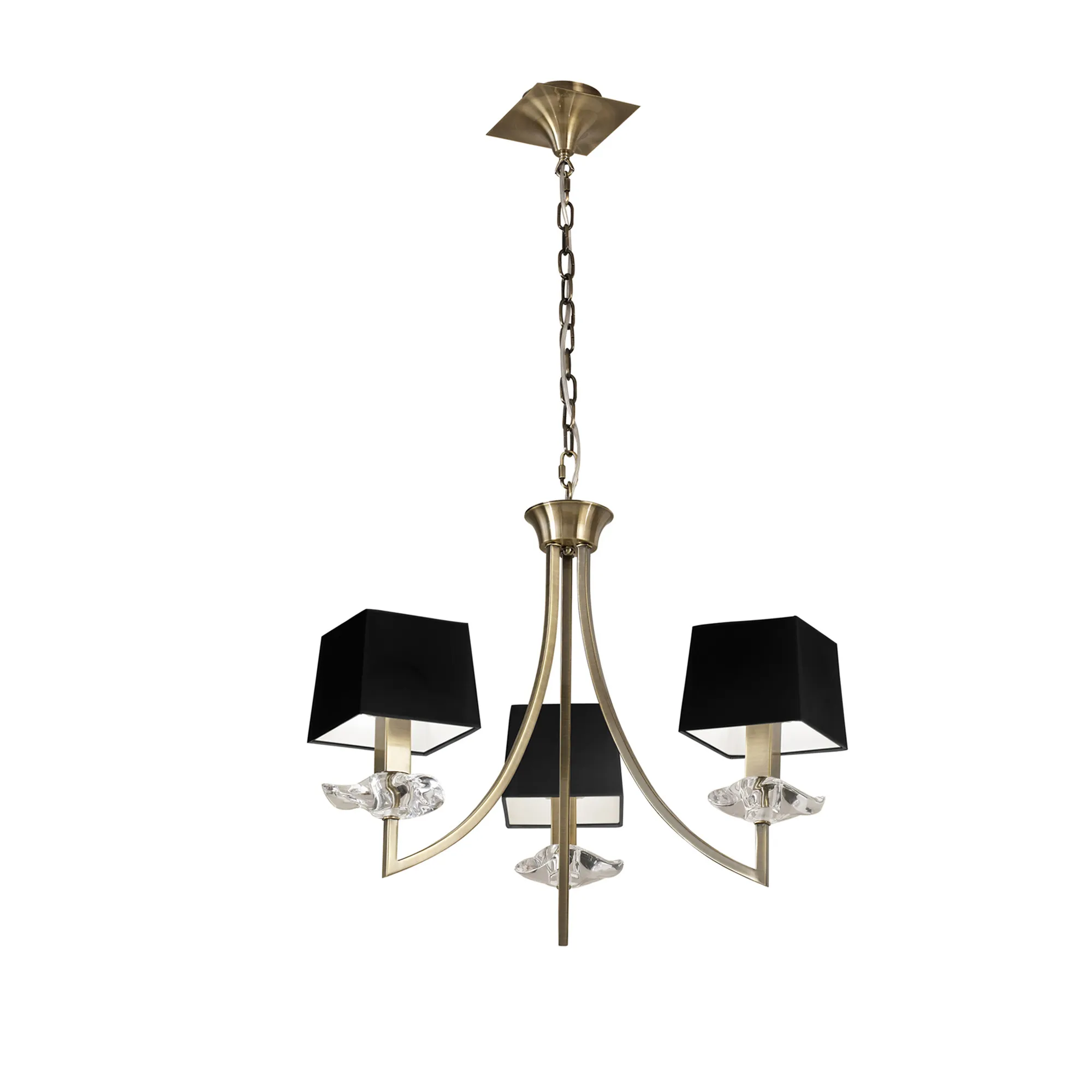 M0783AB/BS  Akira AB Pendant 3 Light